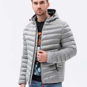 Ombre Clothing C368 Grey Transitional Jacket